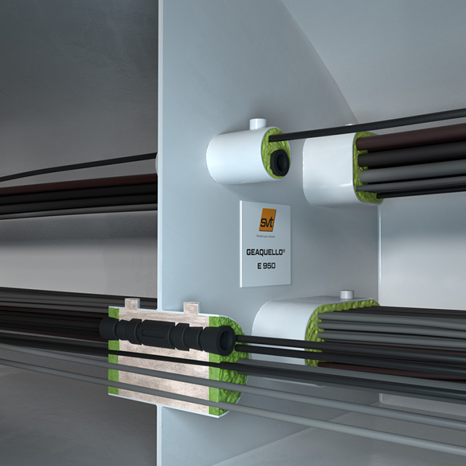 海上線纜防火——GEAQUELLO? E 950船舶多重管線貫穿密封系統(tǒng)